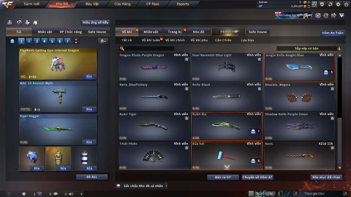 shop acc cf uy tin gia re